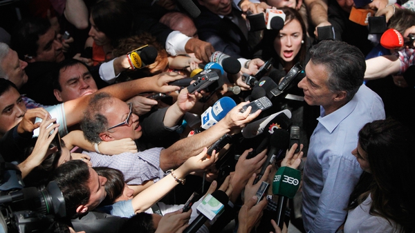 Argentina's election body said Mauricio Macri had 52.1% of votes in the election