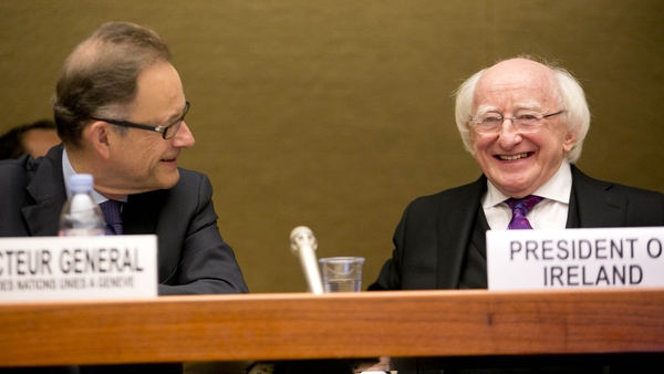 President Michael D Higgins gave the keynote address at the opening of the conference