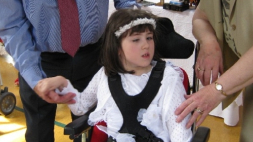 Roisin Conroy has cerebral palsy following her brain injury at birth