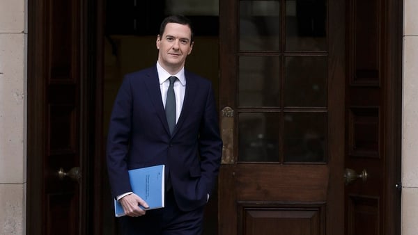 UK finance minister George Osborne gives his half-yearly budget update