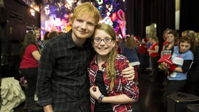 Ed Sheeran and Aimee Keogh on 'The Late Late Show' toy show (2014)