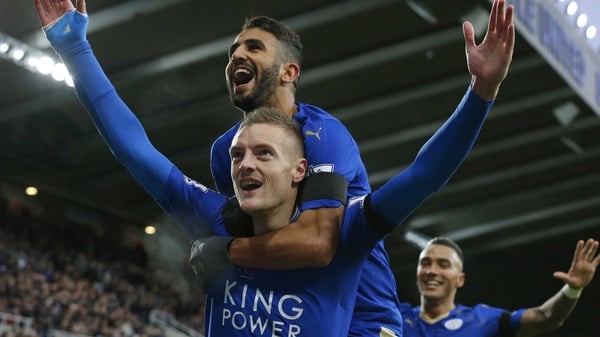 Jamie Vardy's incredible goalscoring run has propelled Leicester City to the summit of the Premier League