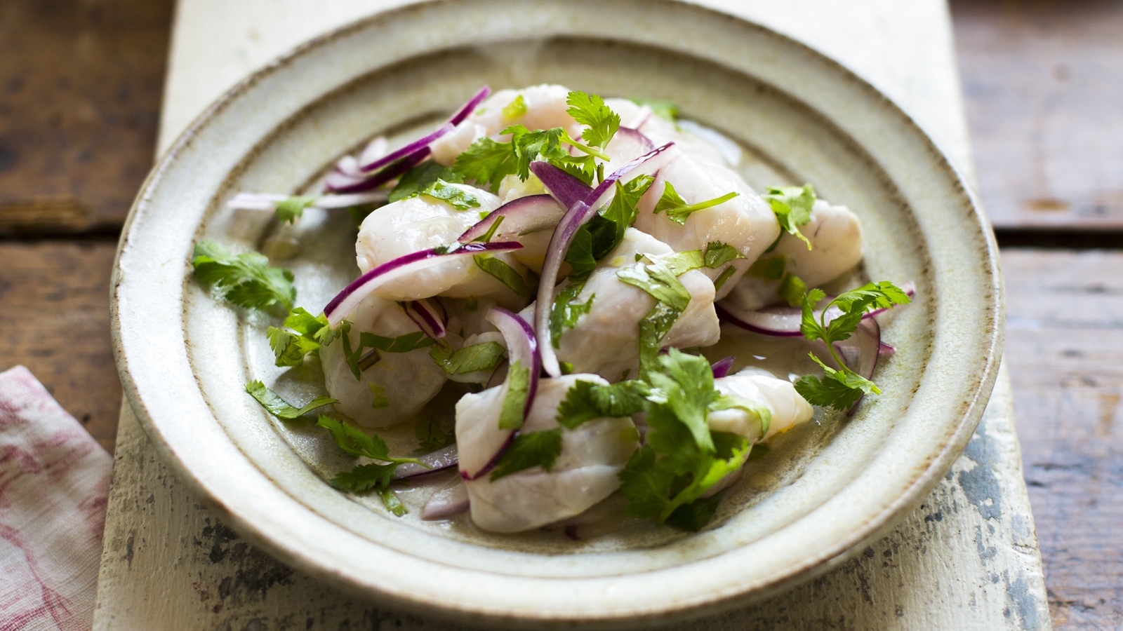 Sea Bass Ceviche with Quinoa Salad Donal Skehan