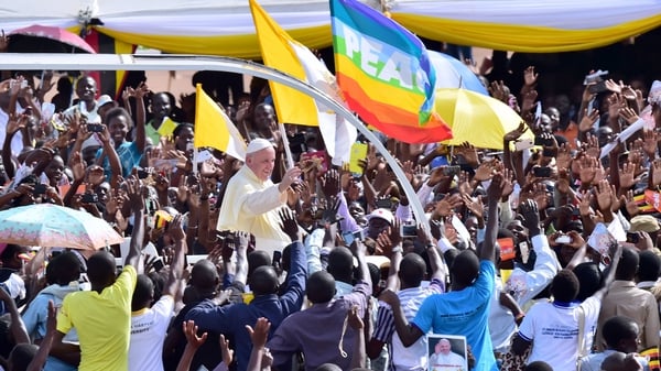 The Pope travelled to CAR from Uganda