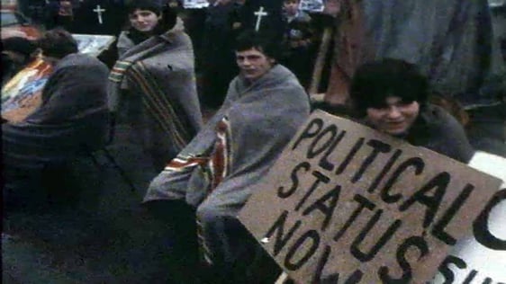 Demonstrators in Coalisland