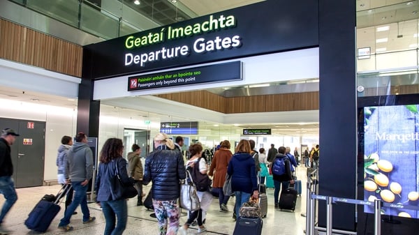 The total number of passengers carried by Dublin and Cork airports in February this year was 2.22 million, up from 2.16 million in February 2019