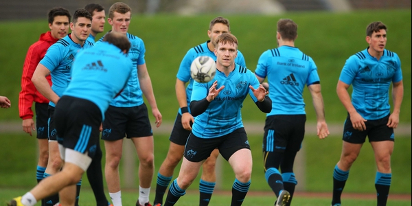 Rory Scannell (c) starts at 10 in the Pro12 for the first time this season