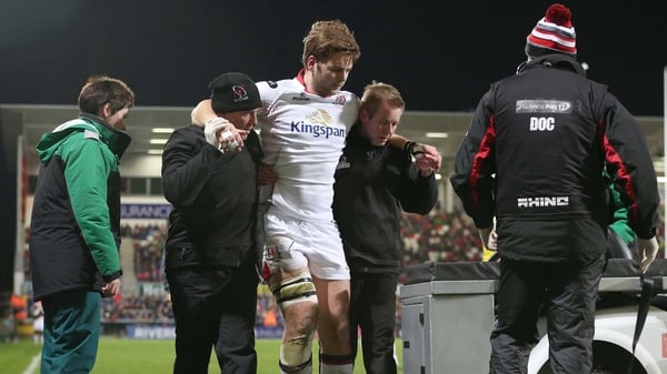 Ulster's Iain Henderson goes off injured