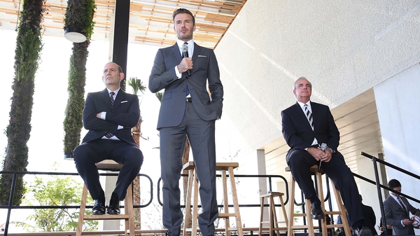 David Beckham announces his plans for an MLS team in Miami in 2014