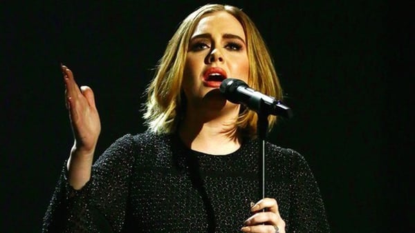 Adele: back at number one on the Irish album chart
