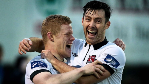 Daryl Horgan (L) and Richie Towell were outstanding in Dundalk's double-winning campaign