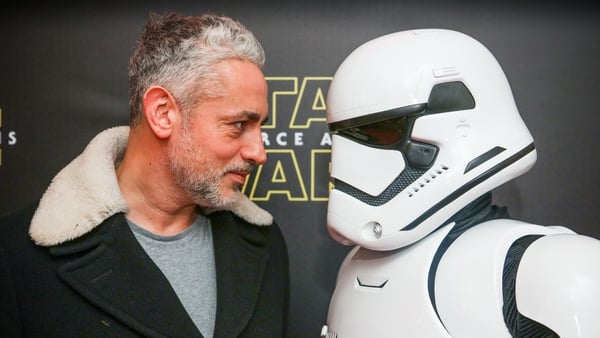Baz Ashmawvy takes on a Stormtrooper in Dublin. Pic: Anthony Woods