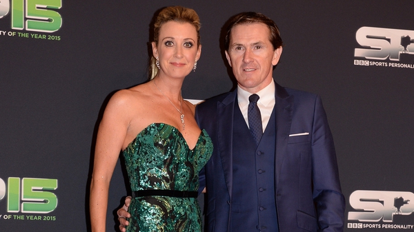Tony with wife Chanelle get the red carpet treatment ahead of the BBC Sports Personality awards at the weekend