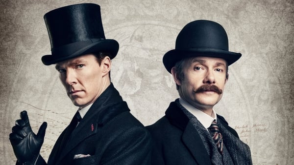 Benedict Cumberbatch and Martin Freeman as Sherlock and Dr Watson
