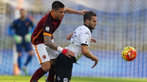 Bournmouth's new signing Juan Iturbe in action for AS Roma