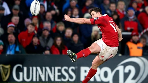 Ian Keatley in among the replacements for Munster