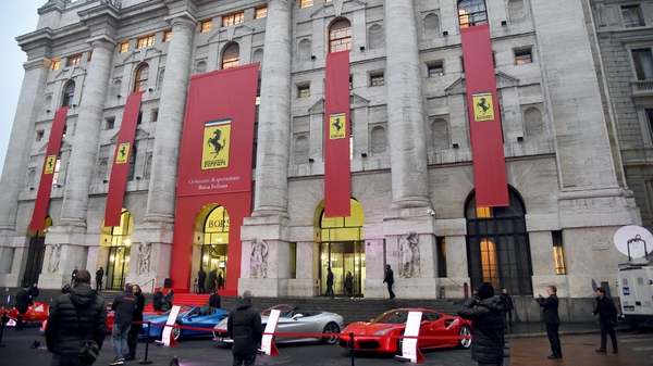 Ferrari said shipments were starting to recover after production was suspended earlier this year due to the coronavirus epidemic