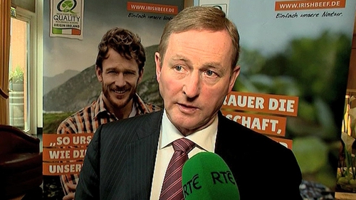 Speaking in Munich, Enda Kenny said that ministers "would be voting in respect of what their conscience tells them"