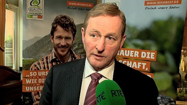 Speaking in Munich, Enda Kenny said that ministers 