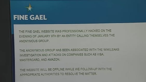 Fine Gael Website Hacked (2011)