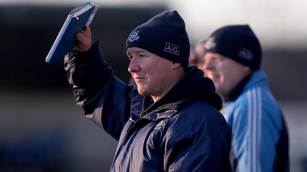 Jim Gavin watches on at Parnell Park as his charges recorded back-to-back wins in this year's O'Byrne Cup