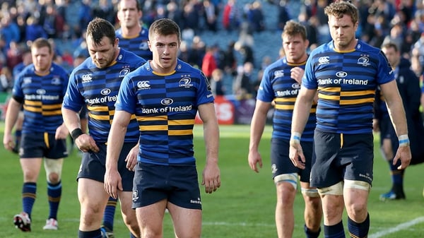 Luke McGrath and his team-mates traipse off the pitch after defeat to Wasps in November