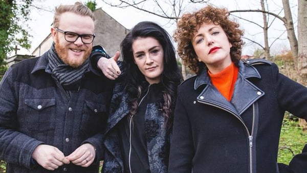 Comin' atcha: Huw Stephens, May Kay and Annie Mac are the presenters of the new series of Other Voices.