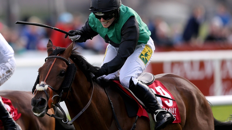 Kate Harrington won The Connacht Hotel Handicap at the Galway Races on board Modem