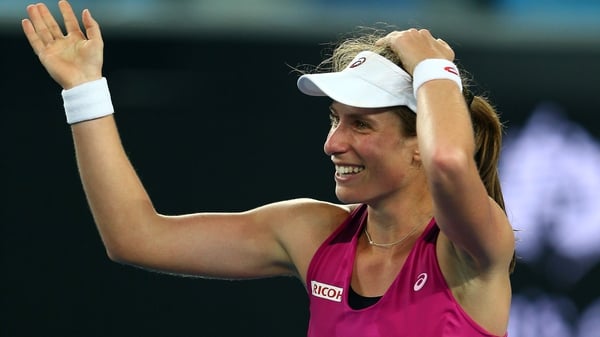 Johanna Konta is overwhelmed after booking her place in the last eight at the Australian Open