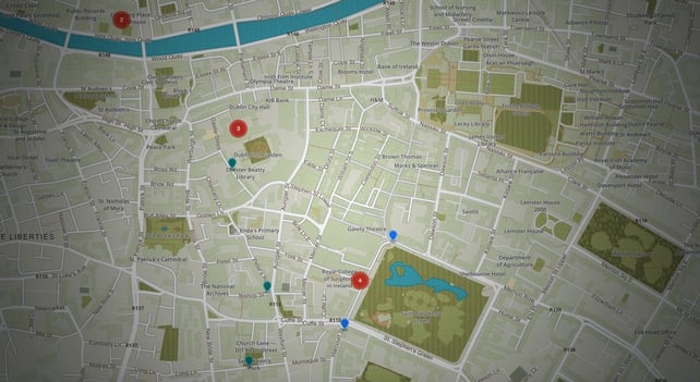 They Were There RTÉ 1916 Locations Map 