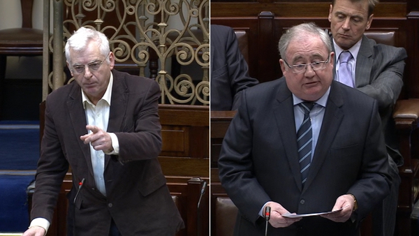 Both deputies were speaking in the Dáil during statements on the banking inquiry