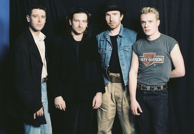 U2 Backstage at Self-Aid (1986)