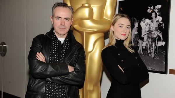 John Crowley pictured with Saoirse Ronan.