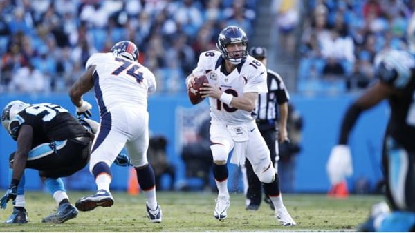 Peyton Manning in action when the sides met previously