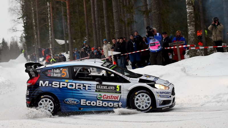 Elfyn Evans of Great Britain in action during last year's Rally Sweden