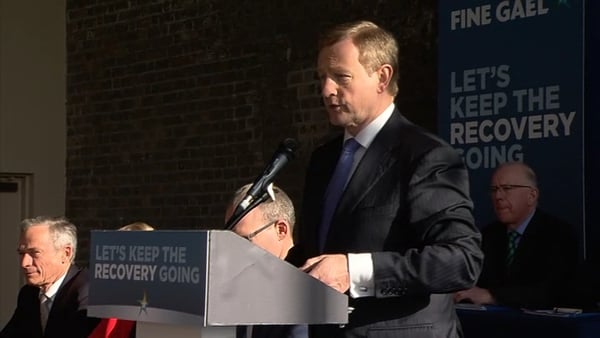 Enda Kenny said it was not the time to take risks with the economy and he added that political stability and economic stability go hand in hand