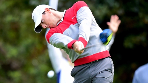 Rory McIlroy is four shots off the pace in California