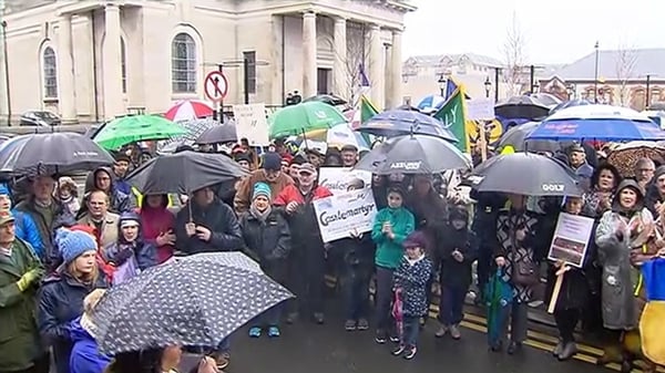Community groups from all parts of the country participated in the event and marched through the town of Athlone