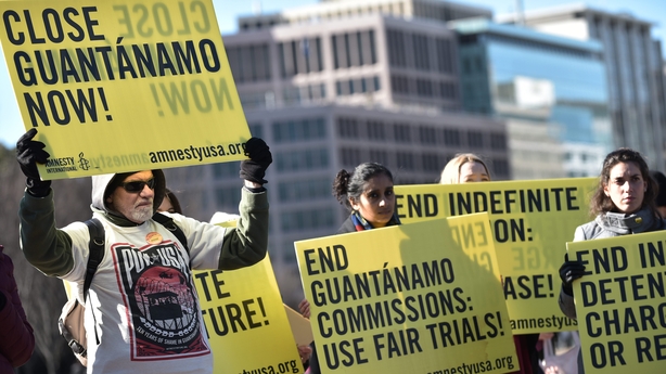 A protest against Guantanamo Bay