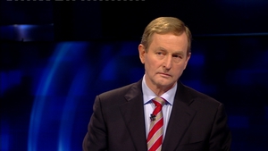 A poll indicates first preference support for Enda Kenny's Fine Gael is at 24.8%