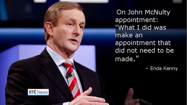 Enda Kenny's comments on the John McNulty affair have put him under pressure