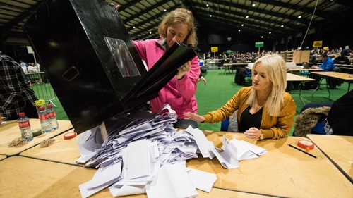The counting of votes will get under way at the RDS at 9am