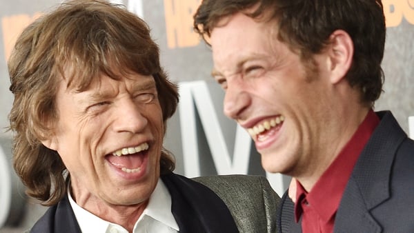 Mick and James Jagger pictured at the New York premiere of Vinyl, January 15 last