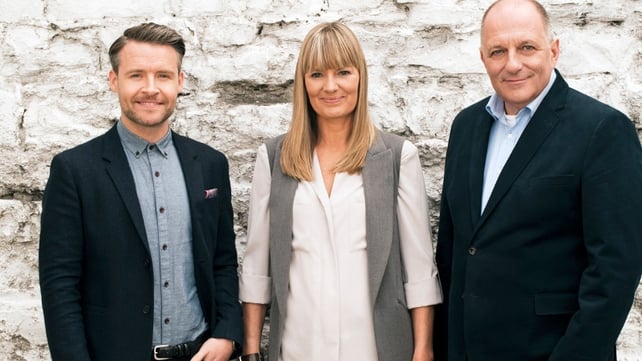 RTÉ Home of the Year judges Declan O'Donnell (L), judges Declan O'Donnell, Helen James and Hugh Wallace