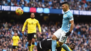 Sergio Aguero hit two in a Manchester City cakewalk