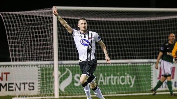 Ciaran Kilduff celebrates after scoring against Bray Wanderers