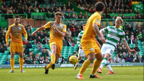 Gary Mackay-Steven scores Celtic's second goal
