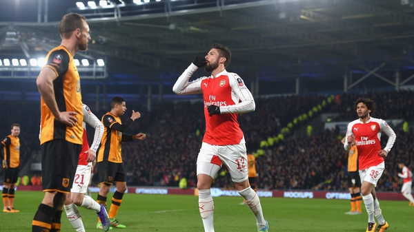 Olivier Giroud bagged his first goals since 13 January