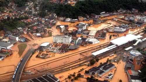 The downpours have caused floods and chaos in Sao Paulo