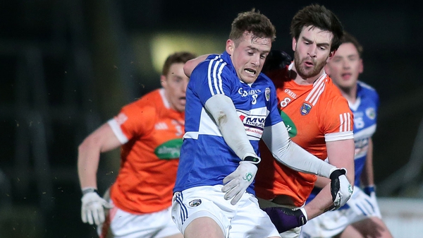Laois lost Kieran Lillis, seen here in action against Armagh, after he suffered an apparent leg fracture